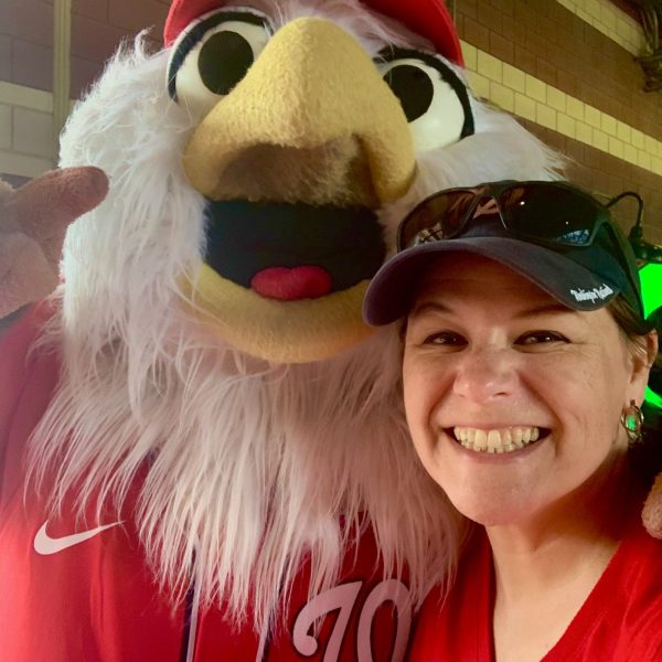 sarah with capitols mascot